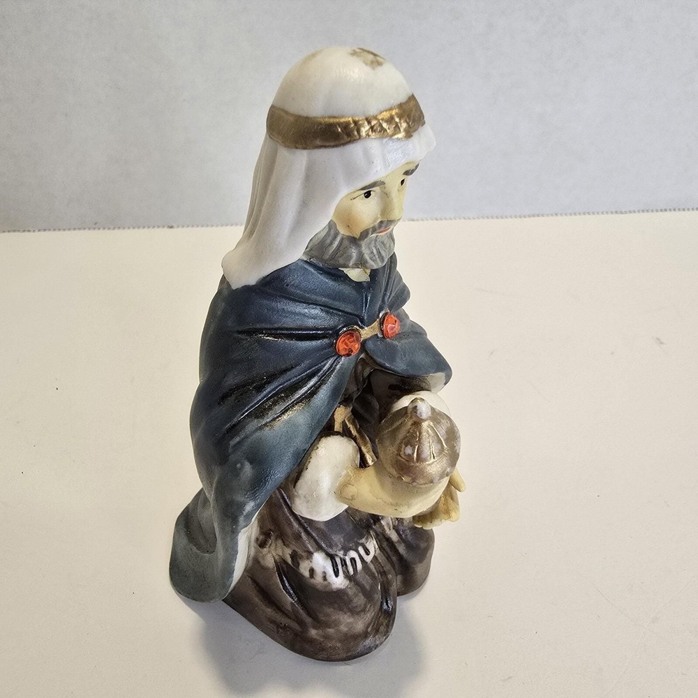 Nativity Set Porcelain Wiseman Figure Replacement Part Vintage - Picture 2 of 9
